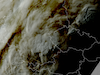Severe thunderstorms - Visible satellite imagery of the multiple supercells over Central Europe