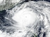 Tropical cyclone - Visible satellite imagery of Super-Typhoon RAGASA upon landfall on the Babuyan Islands